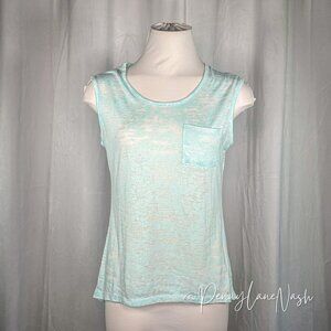 Balance Collection Pocket Athletic Tank Top Blue